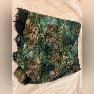 green snake skin skirt, wild fable